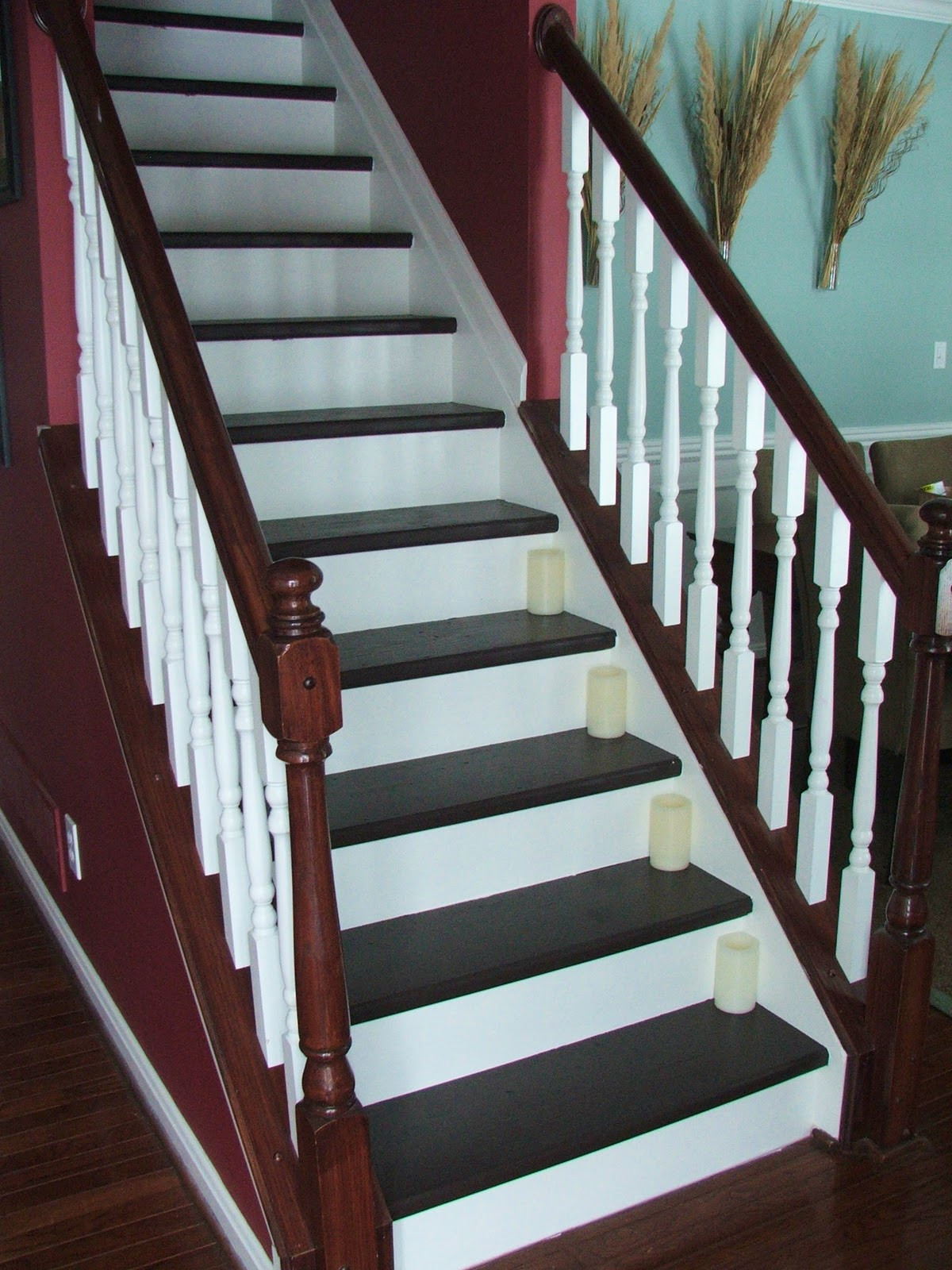 Best ideas about DIY Wood Stairs
. Save or Pin The $81 Stair Makeover REVEALED Cleverly Inspired Now.