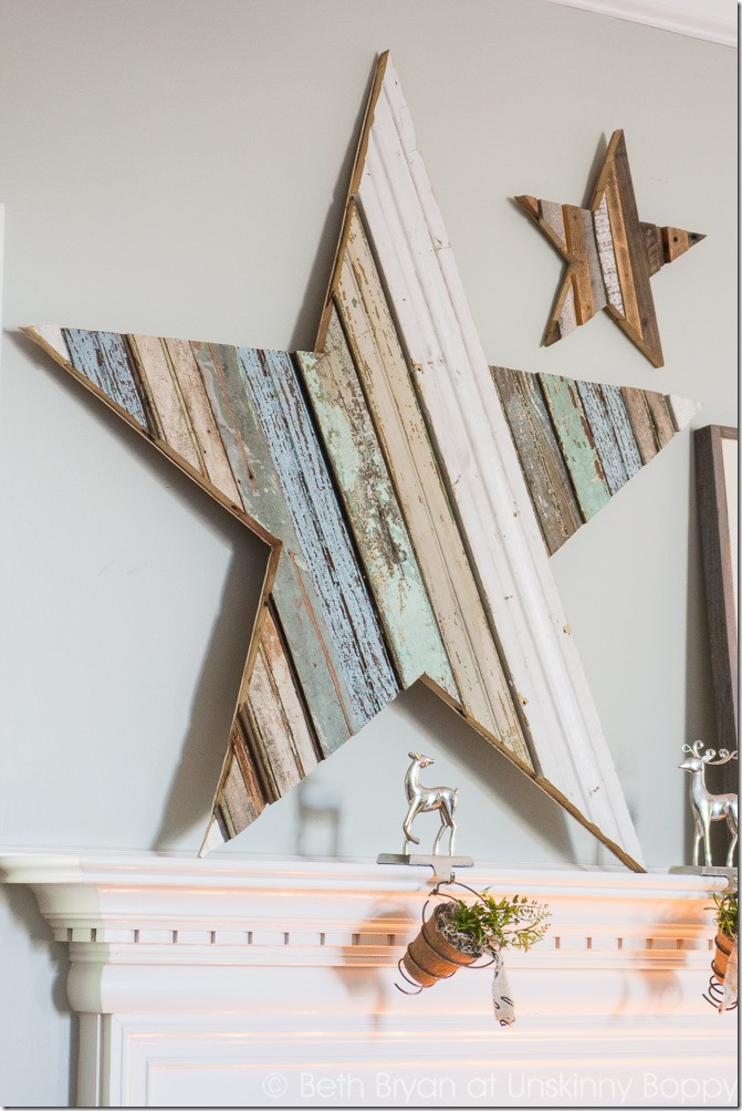 Best ideas about DIY Wood Stars
. Save or Pin How to DIY a Giant Wooden Star for the Christmas Mantel Now.