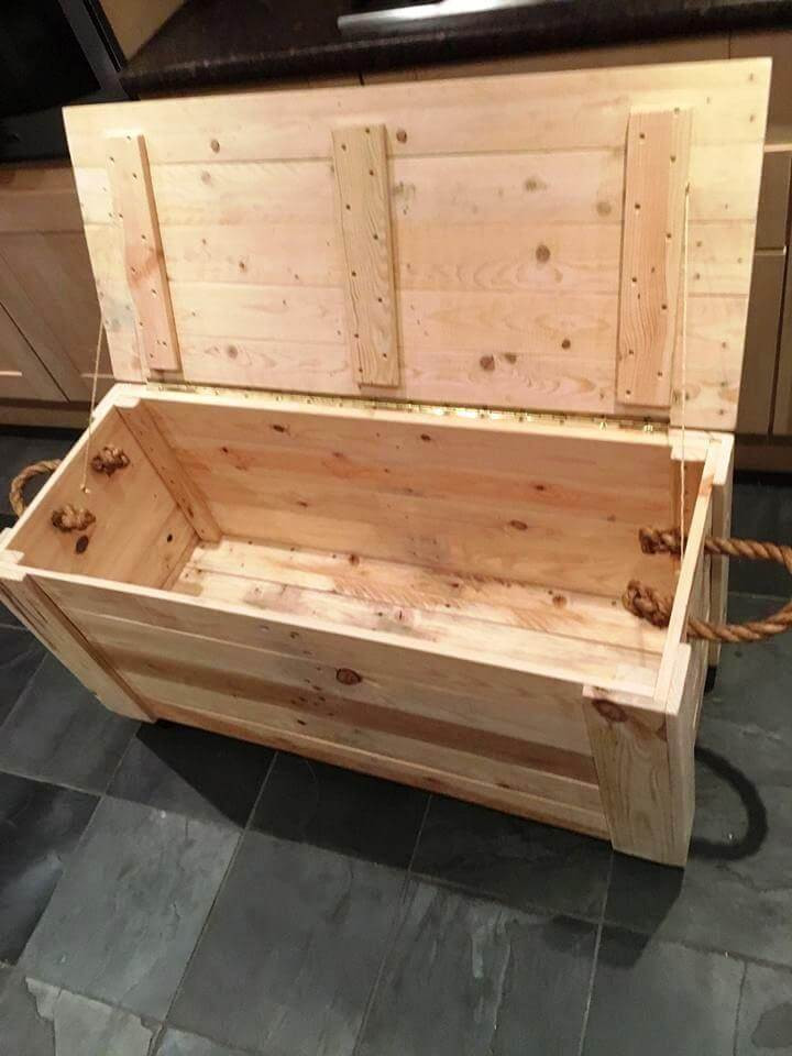 Best ideas about DIY Wood Storage Boxes
. Save or Pin DIY Pallet Chest from only Pallets Wood Easy Pallet Ideas Now.