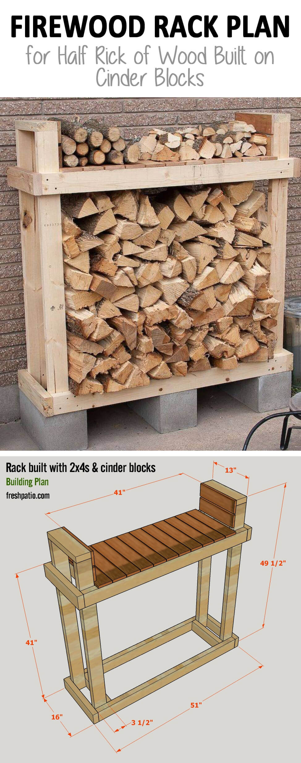 Best ideas about DIY Wood Storage Rack
. Save or Pin 15 Best DIY Outdoor Firewood Rack Ideas and Desigs for 2017 Now.