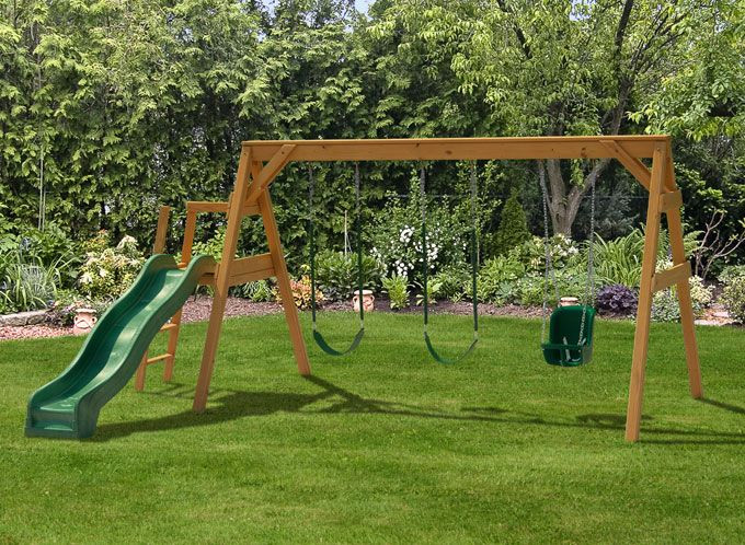 Best ideas about DIY Wood Swing Set Plans
. Save or Pin Steel swing set plans Now.