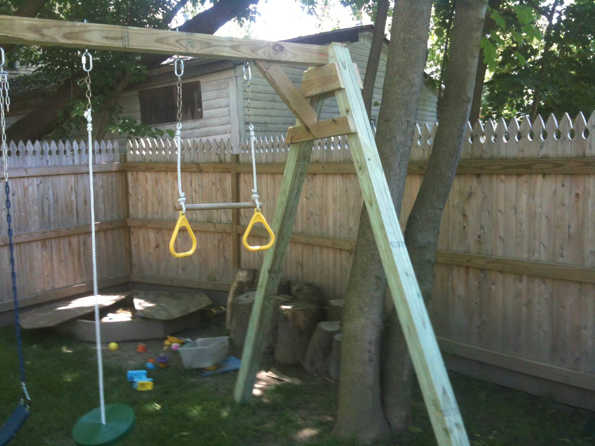 Best ideas about DIY Wood Swing Set Plans
. Save or Pin woodworking Plans for building a simple swing set out of Now.