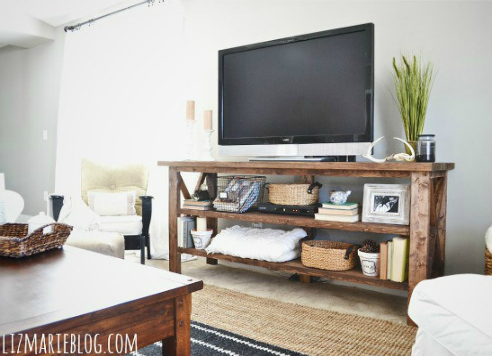 Best ideas about DIY Wood Tv Stand
. Save or Pin DIY TV Stand 10 Doable Designs Bob Vila Now.