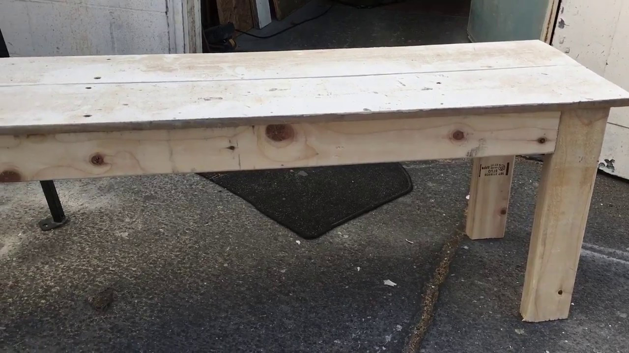 Best ideas about DIY Wooden Bench
. Save or Pin DIY $8 Rustic wood bench project Fast and easy Fun Now.