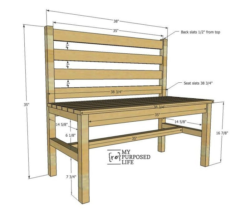 Best ideas about DIY Wooden Bench With Back
. Save or Pin Wooden Slat Bench Plans Now.