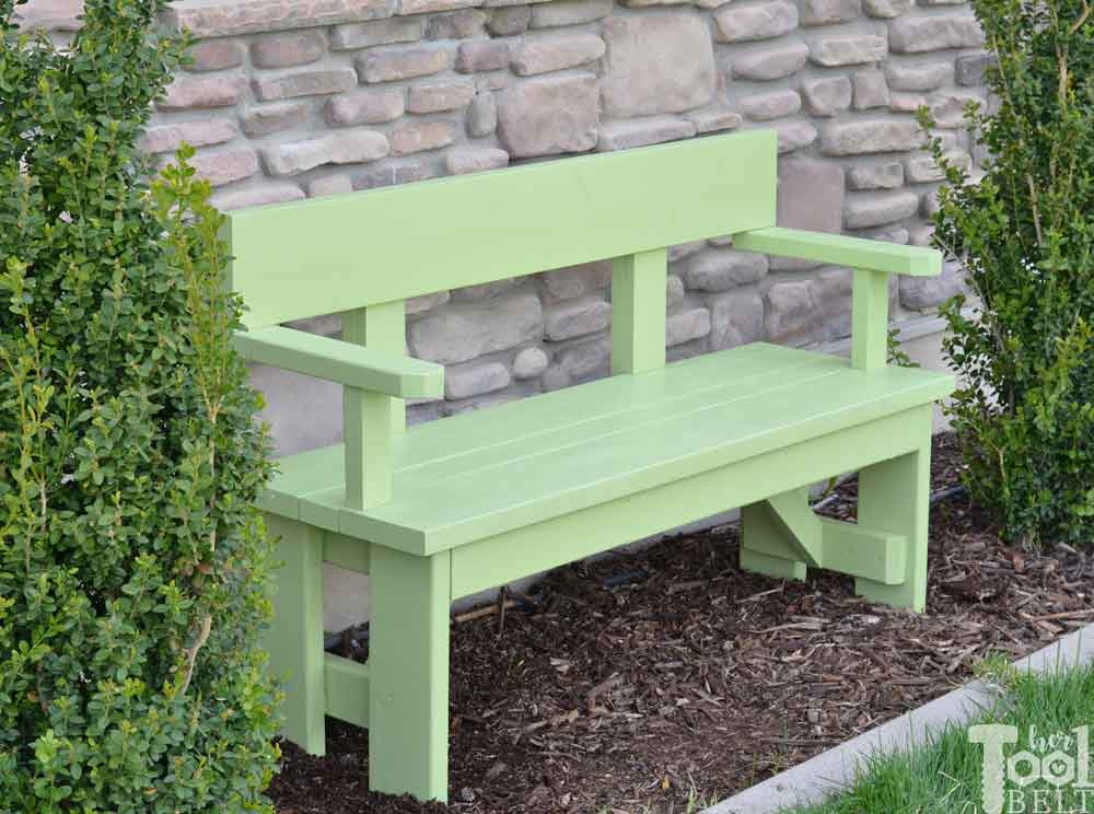 Best ideas about DIY Wooden Bench With Back
. Save or Pin DIY Wood Bench with Back Plans Her Tool Belt Now.