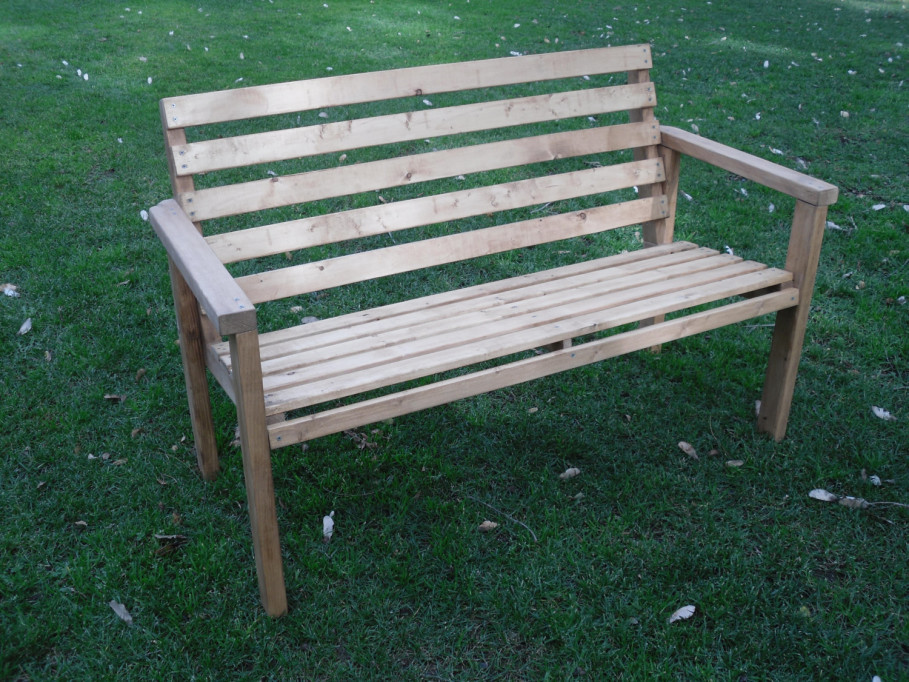Best ideas about DIY Wooden Bench With Back
. Save or Pin exterior Antique DIY Patio Bench Gaining Unique Exterior Now.