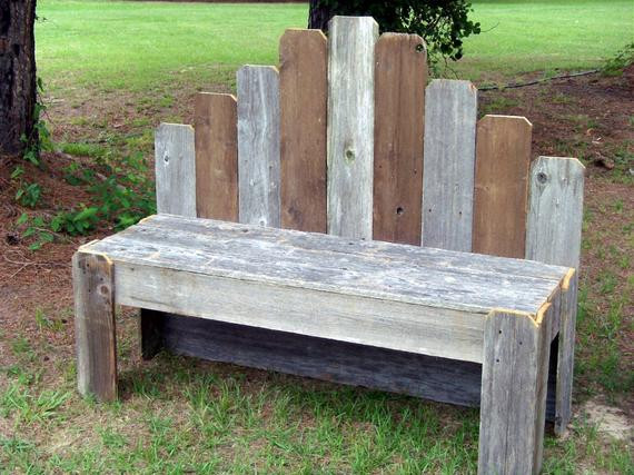 Best ideas about DIY Wooden Bench With Back
. Save or Pin Items similar to Southern Style Garden Bench Fan Back Now.