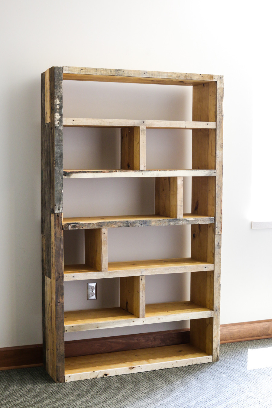 Best ideas about DIY Wooden Bookshelves
. Save or Pin DIY Rustic Pallet Bookshelf Now.