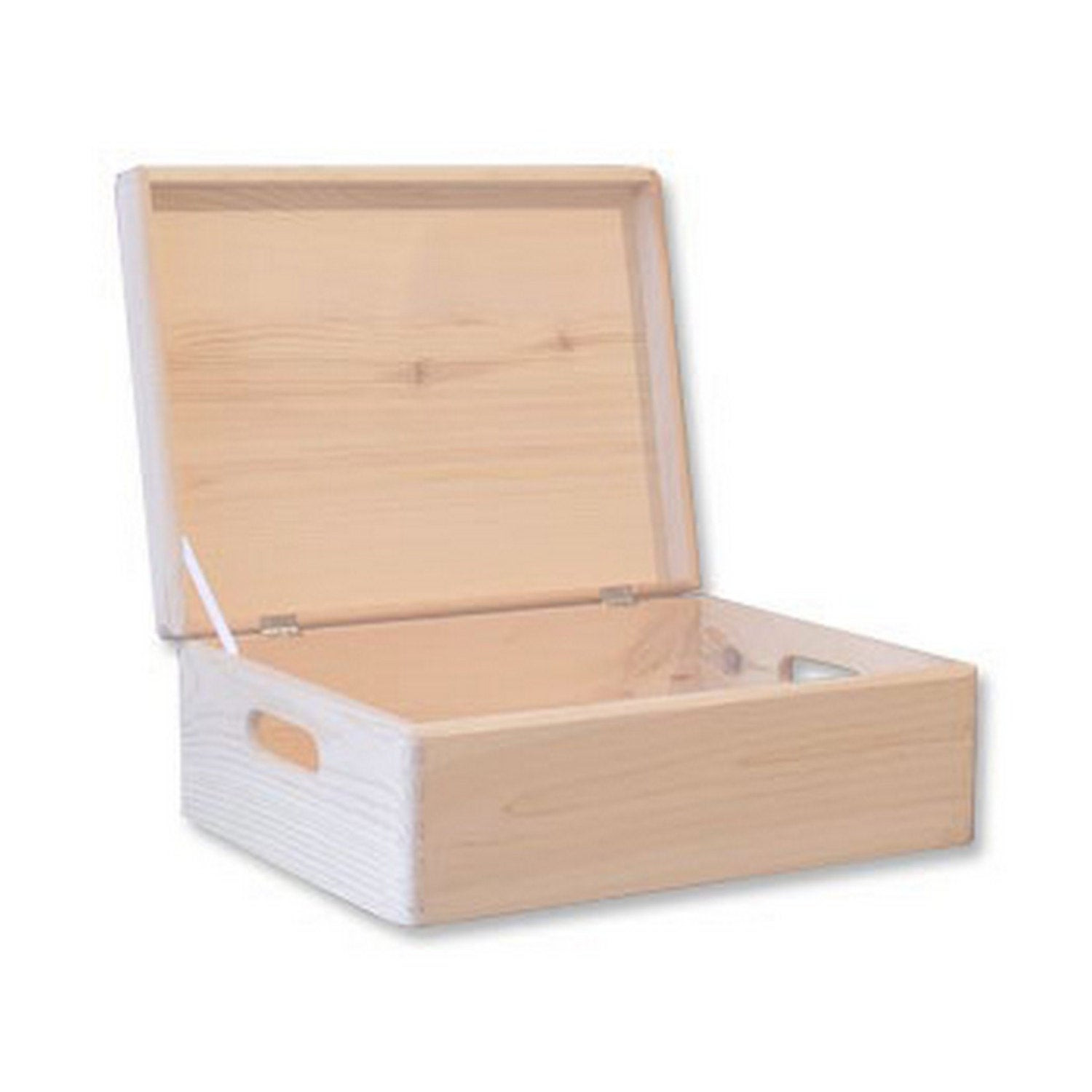 Best ideas about DIY Wooden Box With Lid
. Save or Pin Unpainted Natural Wooden Chest with Lid and Handles Storage Now.