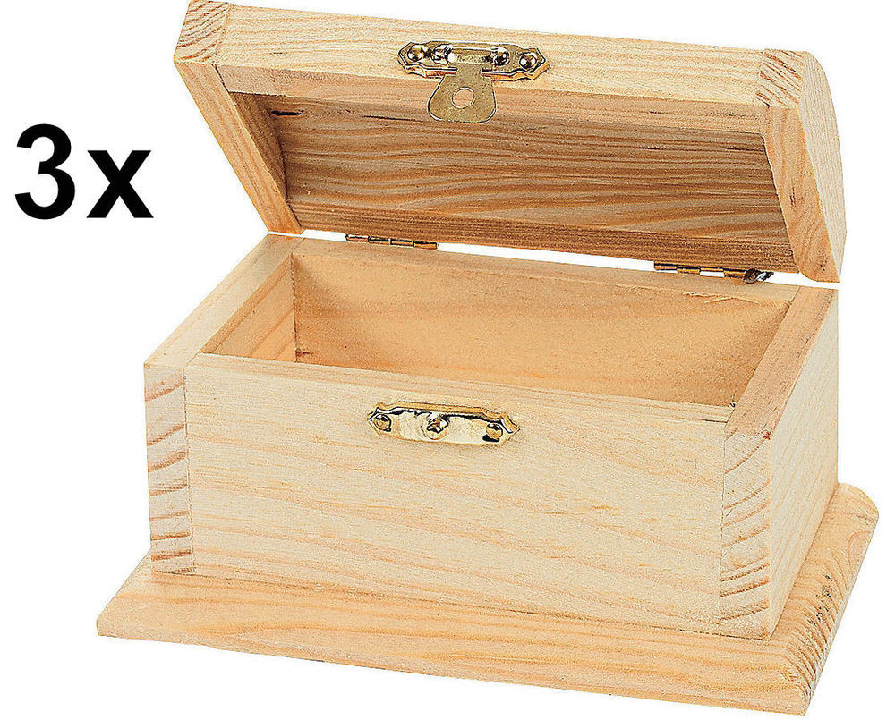 Best ideas about DIY Wooden Boxes
. Save or Pin 3 Unfinished Wood Treasure Chests DIY Wooden Craft Boxes Now.