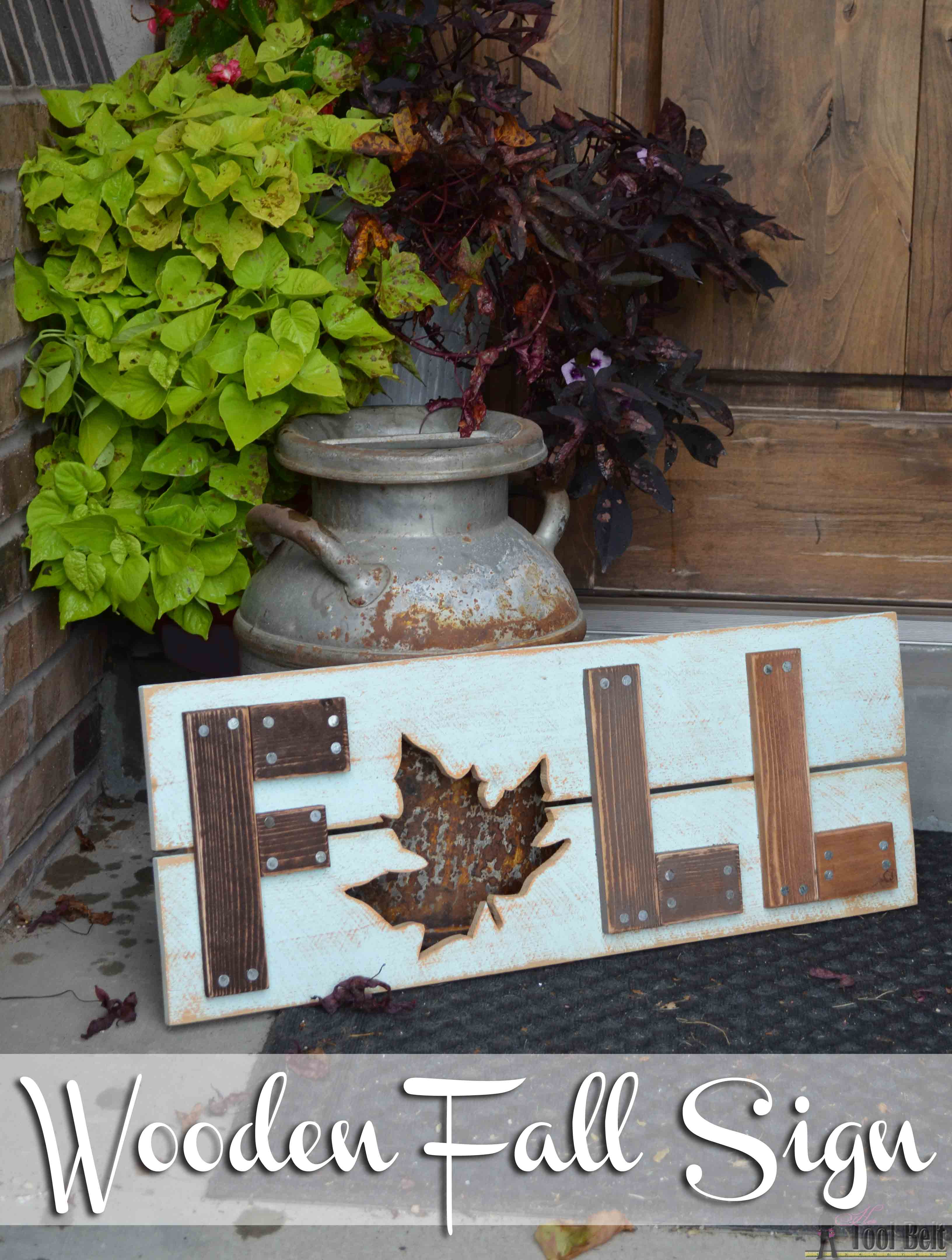 Best ideas about DIY Wooden Decor
. Save or Pin Wooden Fall Sign Her Tool Belt Now.