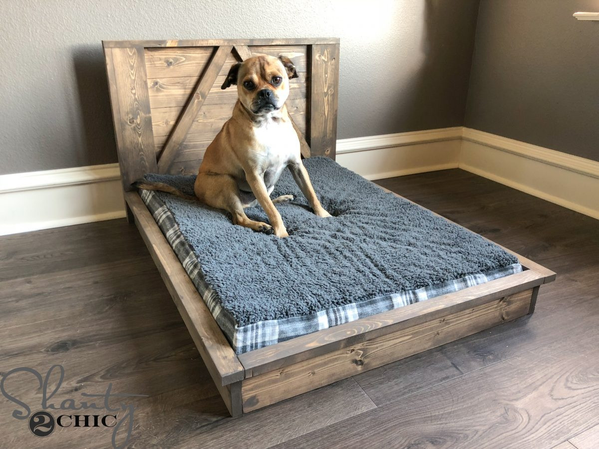 Best ideas about DIY Wooden Dog Beds
. Save or Pin DIY Farmhouse Dog Bed For Man s Best Friend Shanty 2 Chic Now.