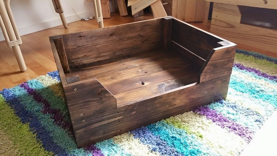 Best ideas about DIY Wooden Dog Beds
. Save or Pin Easy to Make Pallet Dog Bed Pallet Furniture DIY Now.