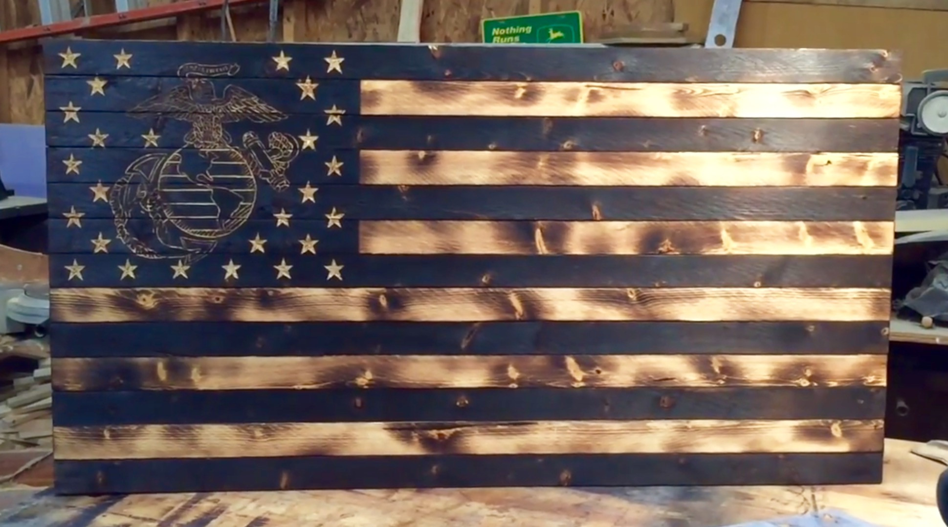 Best ideas about DIY Wooden Flag
. Save or Pin DIY Wooden American Marine Flag The Furrminator Now.