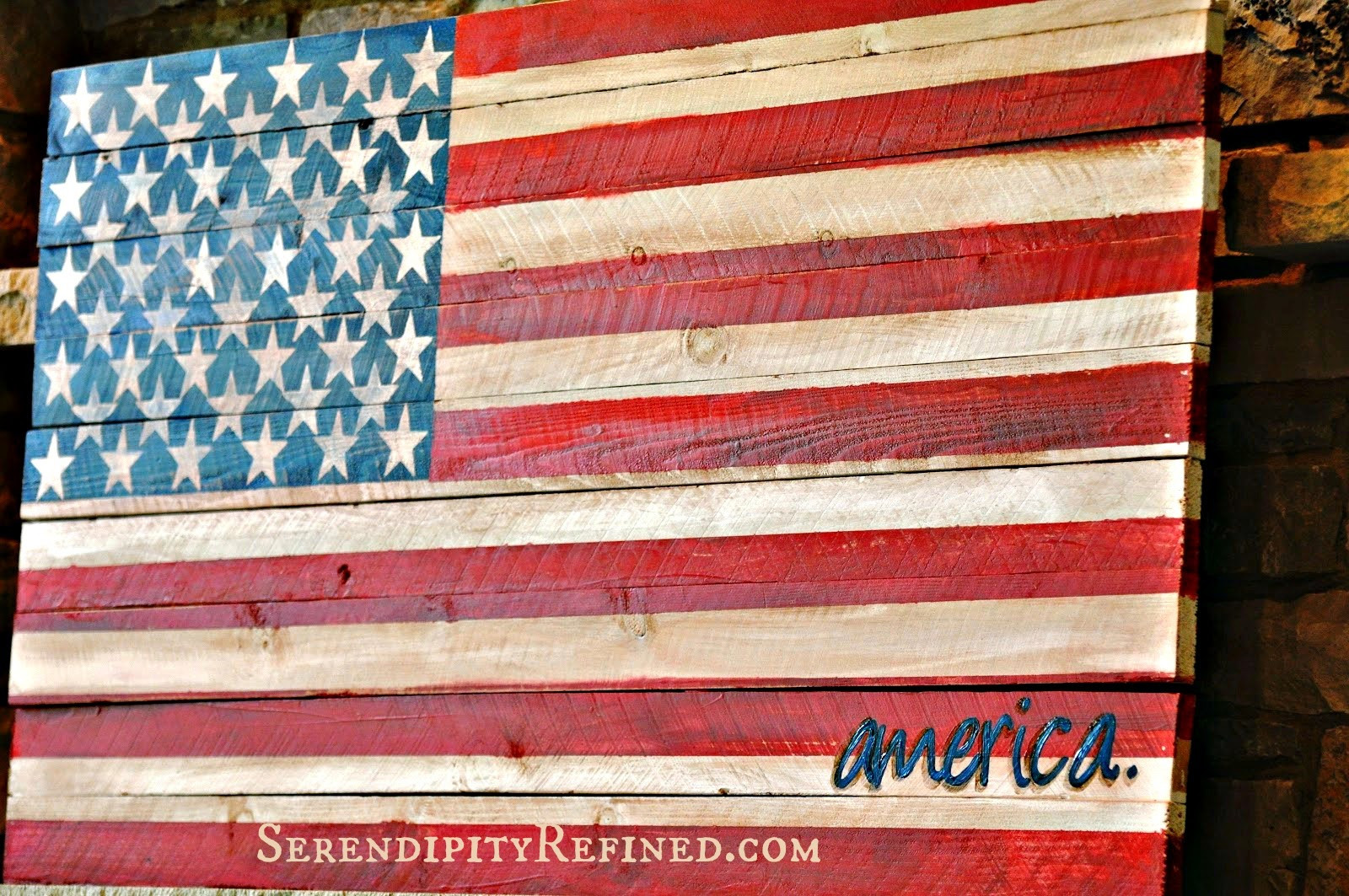 Best ideas about DIY Wooden Flag
. Save or Pin Serendipity Refined Blog Pallet Wood Fence Board American Now.