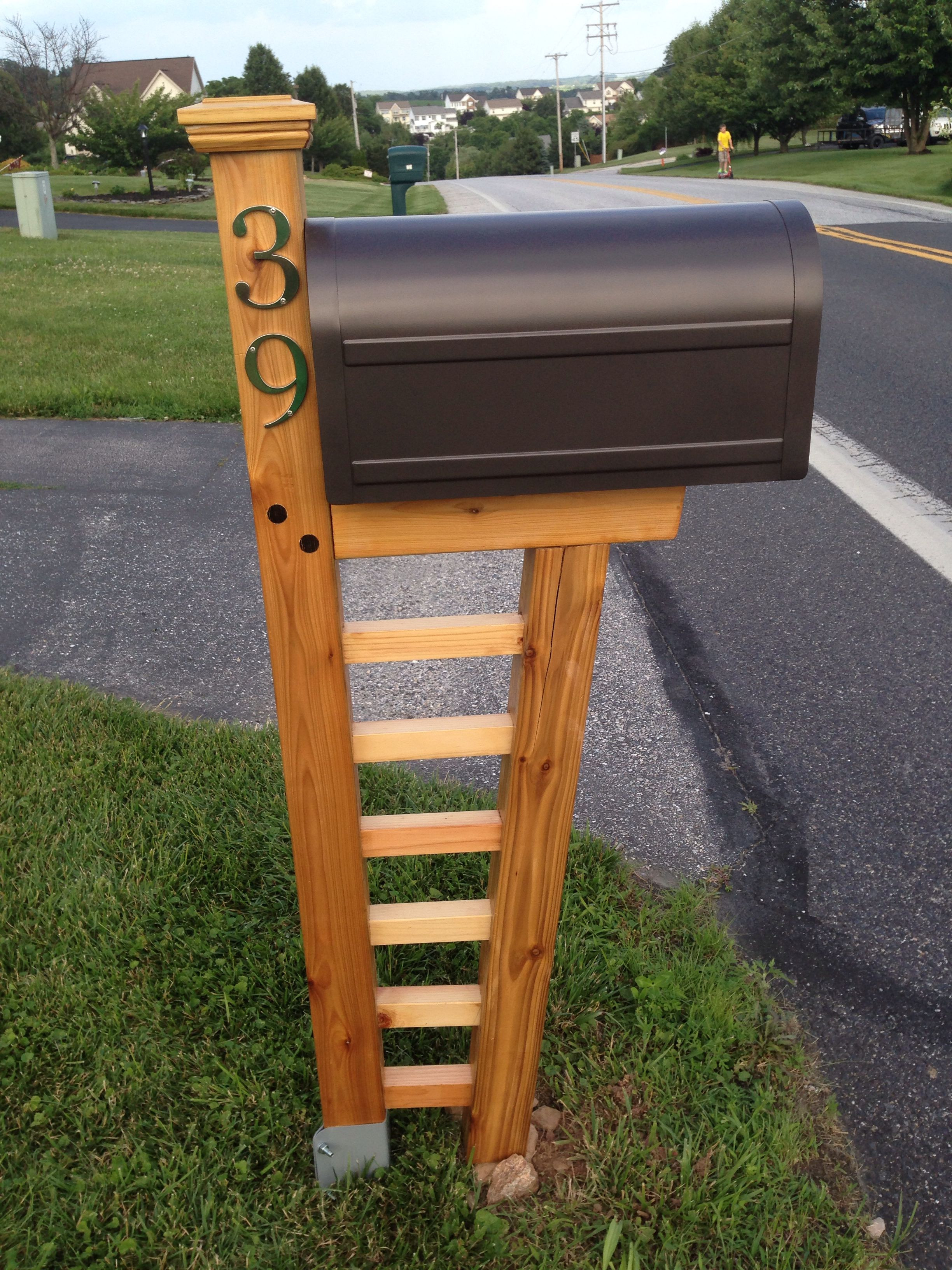 Best ideas about DIY Wooden Mailbox
. Save or Pin DIY cedar mailbox post 10 degree front post and mortised Now.