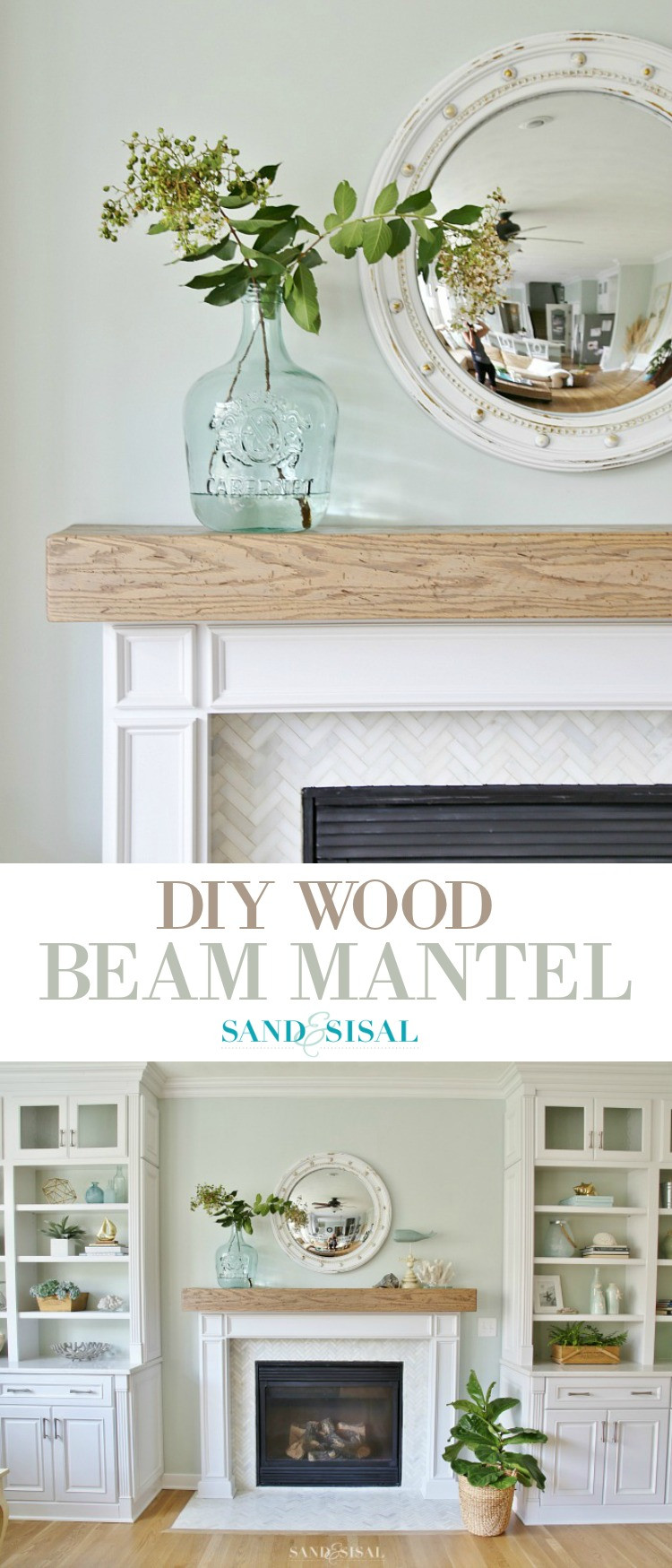 Best ideas about DIY Wooden Mantel
. Save or Pin DIY Wood Beam Mantel Now.