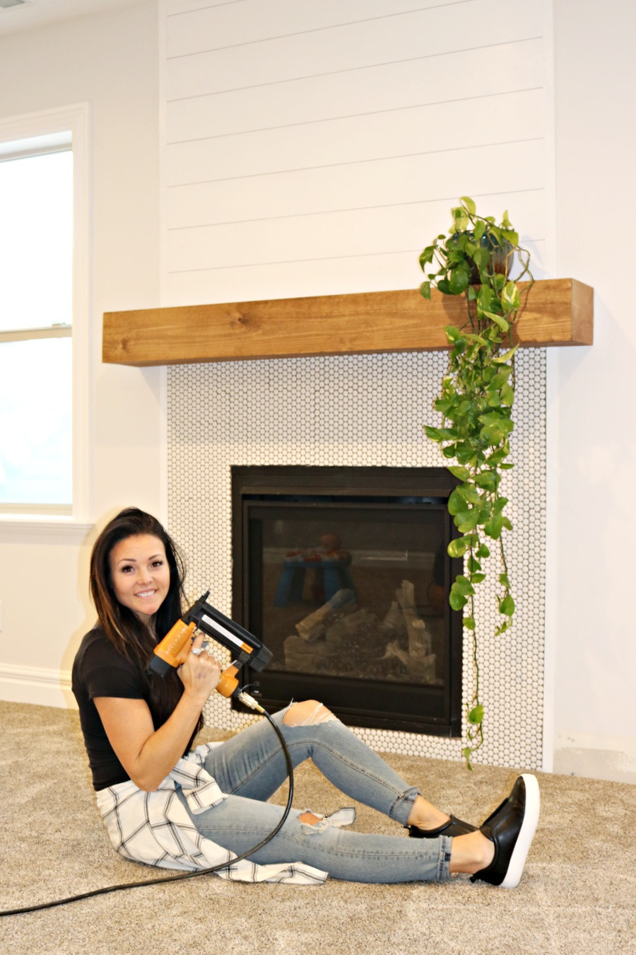 Best ideas about DIY Wooden Mantel
. Save or Pin Easy DIY wood mantel Remington Avenue Now.