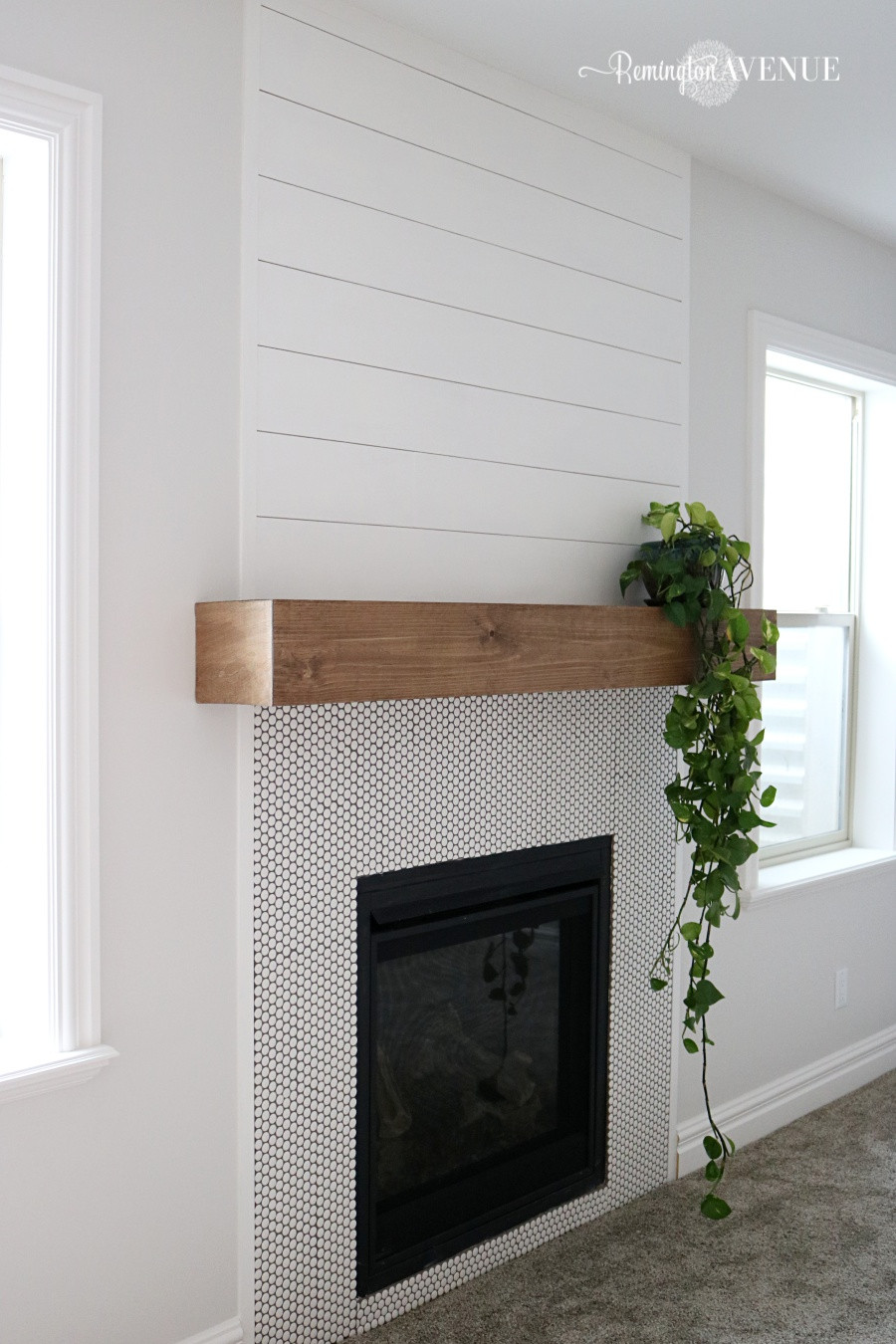 Best ideas about DIY Wooden Mantel
. Save or Pin Easy DIY wood mantel Remington Avenue Now.