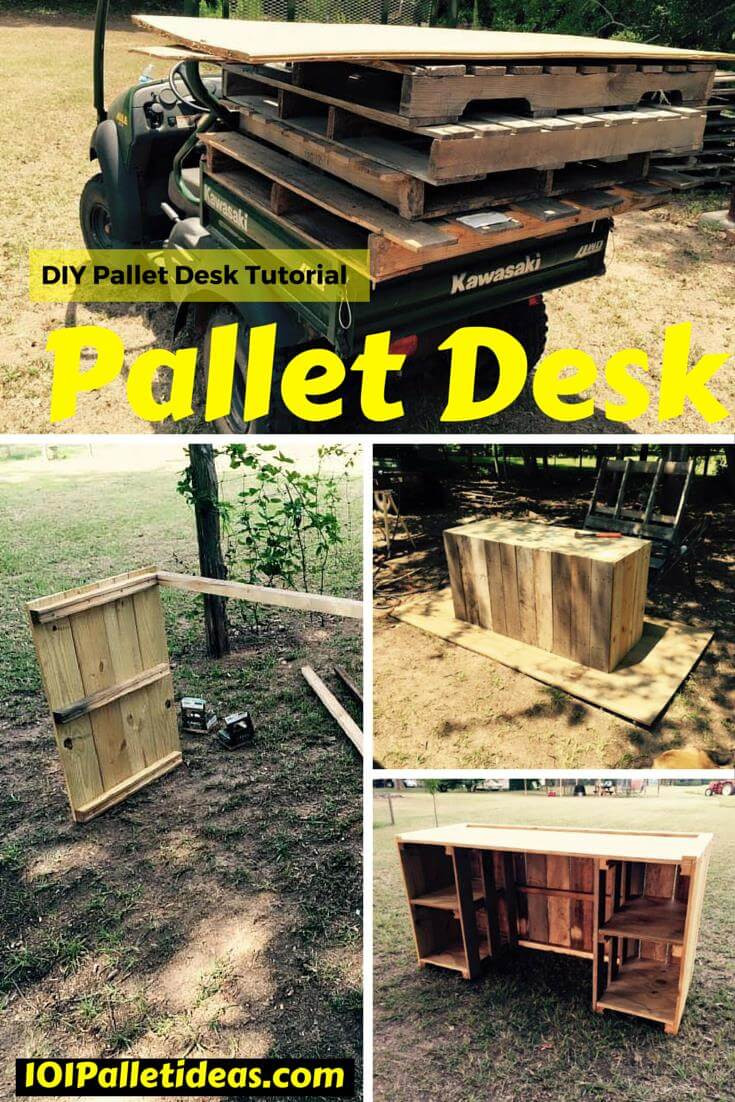 Best ideas about DIY Wooden Pallets
. Save or Pin DIY Pallet Desk Tutorial Now.