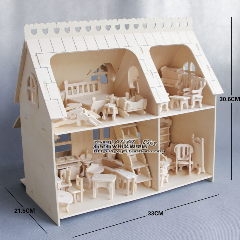 Best ideas about DIY Wooden Puzzle
. Save or Pin DIY Jigsaw Puzzles 3D wooden puzzle dollhouse doll house Now.