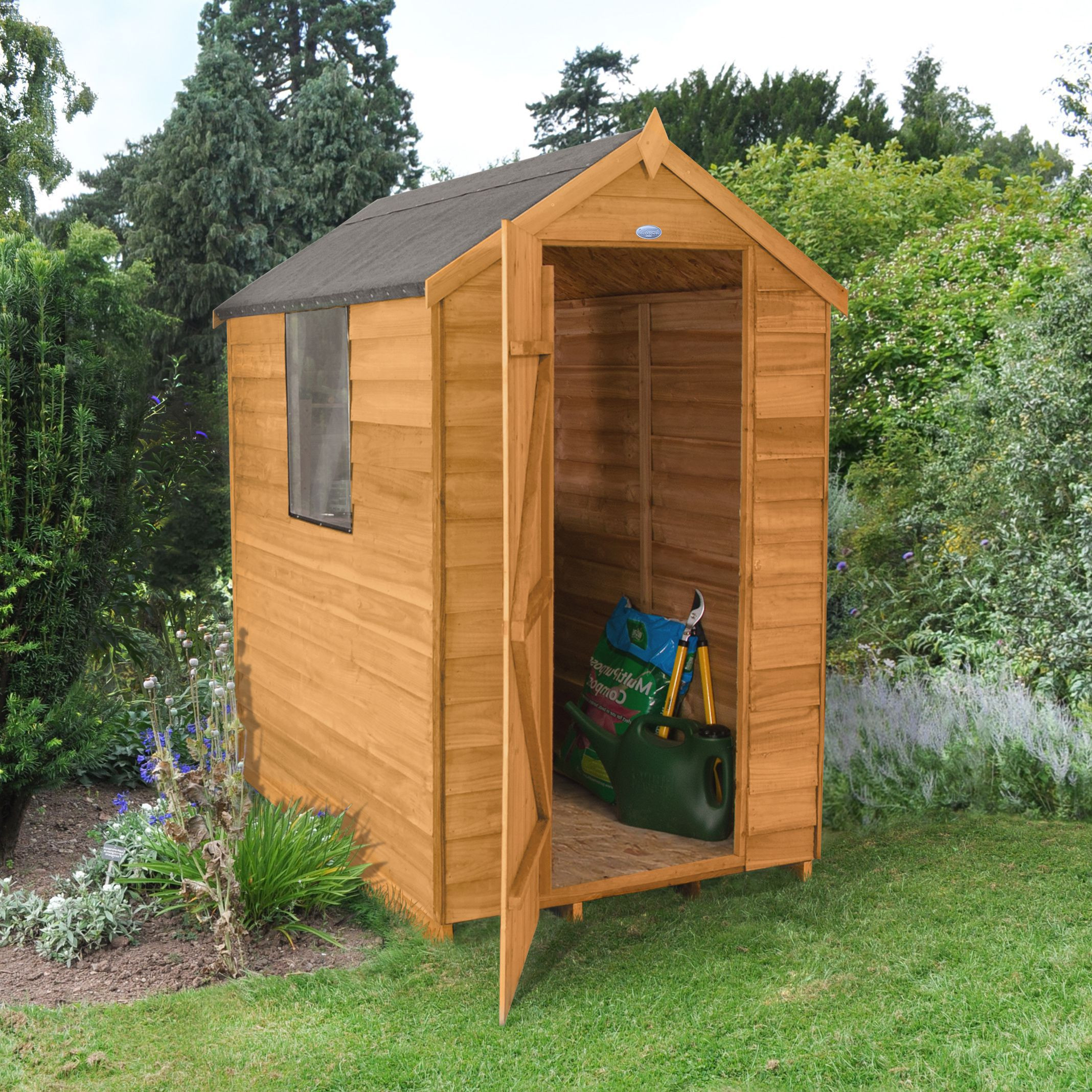 Best ideas about DIY Wooden Shed
. Save or Pin 6x4 Forest Apex Overlap Wooden Shed Departments Now.