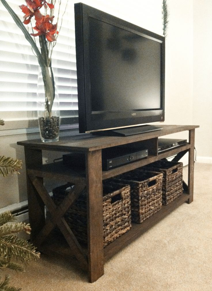 Best ideas about DIY Wooden Tv Stand
. Save or Pin Rustic Wood Tv Stand WoodWorking Projects & Plans Now.