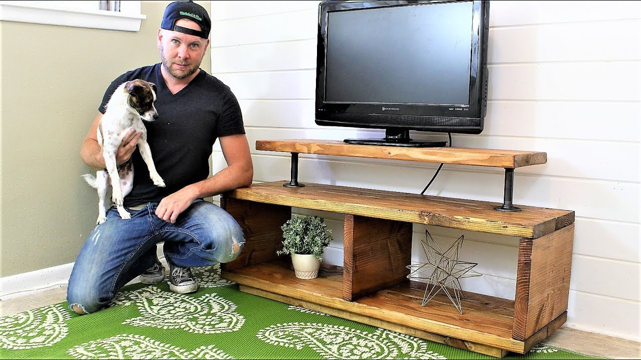 Best ideas about DIY Wooden Tv Stand
. Save or Pin The Super Easy TV Stand DIY Project Now.