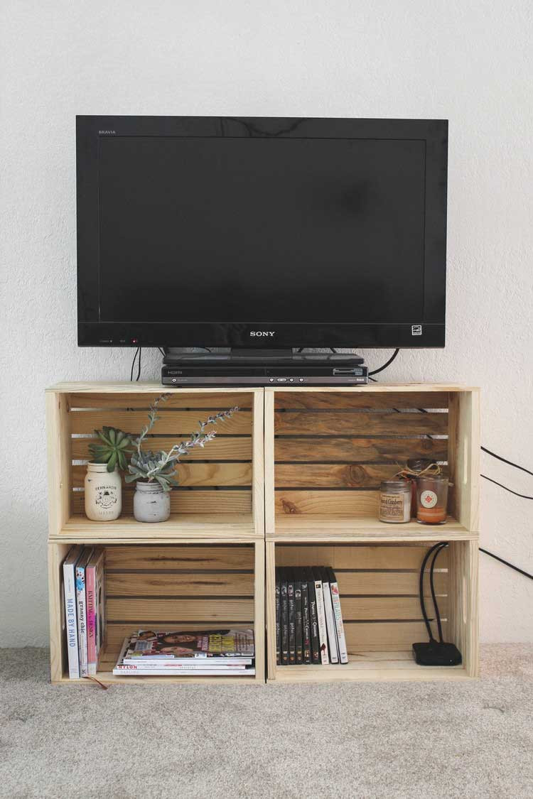 Best ideas about DIY Wooden Tv Stand
. Save or Pin 50 Creative DIY TV Stand Ideas for Your Room Interior Now.