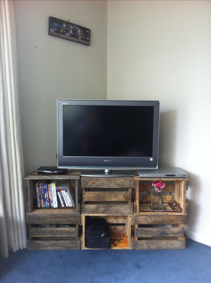 Best ideas about DIY Wooden Tv Stand
. Save or Pin Upcycled beer crate tv stand wood crates upcycle Now.