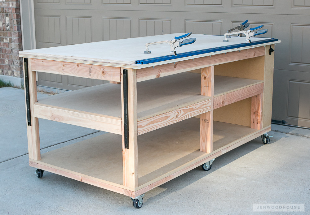 Best ideas about DIY Work Benches
. Save or Pin How To Build A DIY Mobile Workbench With Shelves Now.