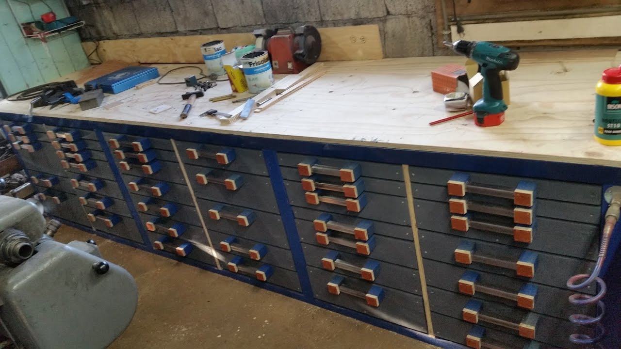 Best ideas about DIY Workbench With Drawers
. Save or Pin Extreme homemade workbench With 38 drawers Now.