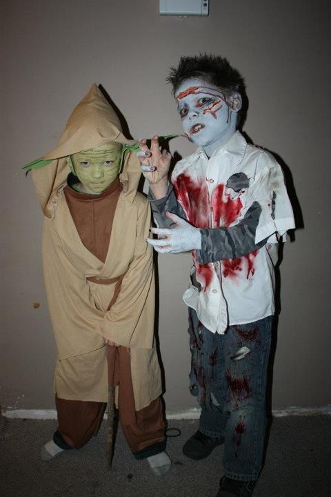 Best ideas about DIY Zombie Costumes For Kids
. Save or Pin Halloween Costumes DIY Yoda and Zombie Boy Now.