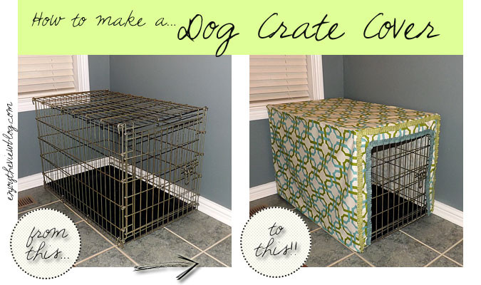 Best ideas about Dog Crate Covers DIY
. Save or Pin How to make a Dog Crate Cover Waverize It Now.