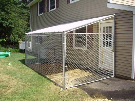 Best ideas about Dog Kennel Roof DIY
. Save or Pin Dog Kennel Chain Link Fence Fencing Now.