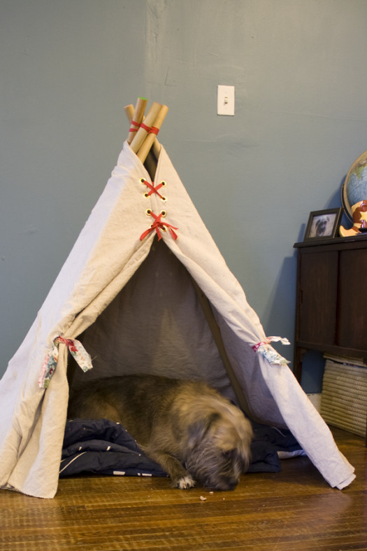 Best ideas about Dog Teepee DIY
. Save or Pin Almost No Sew Teeppee for Dogs For My Puppy Now.