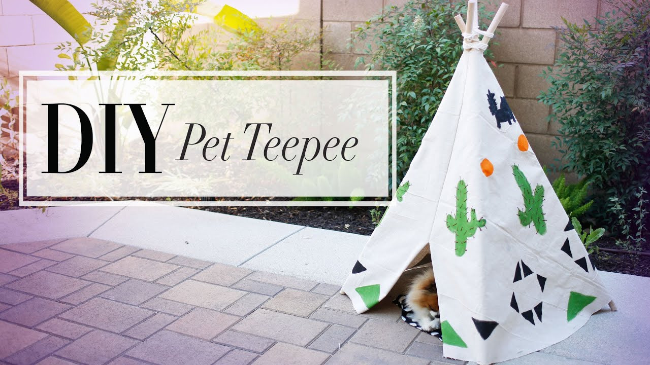 Best ideas about Dog Teepee DIY
. Save or Pin DIY Dog & Cat Summer Teepee Now.