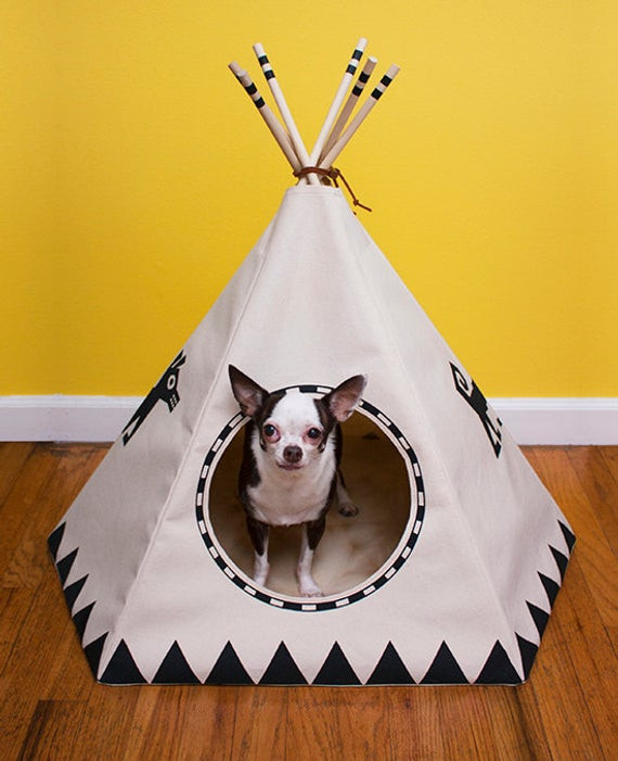 Best ideas about Dog Teepee DIY
. Save or Pin Raven Black Dog Teepee by Snaggs on Etsy Now.