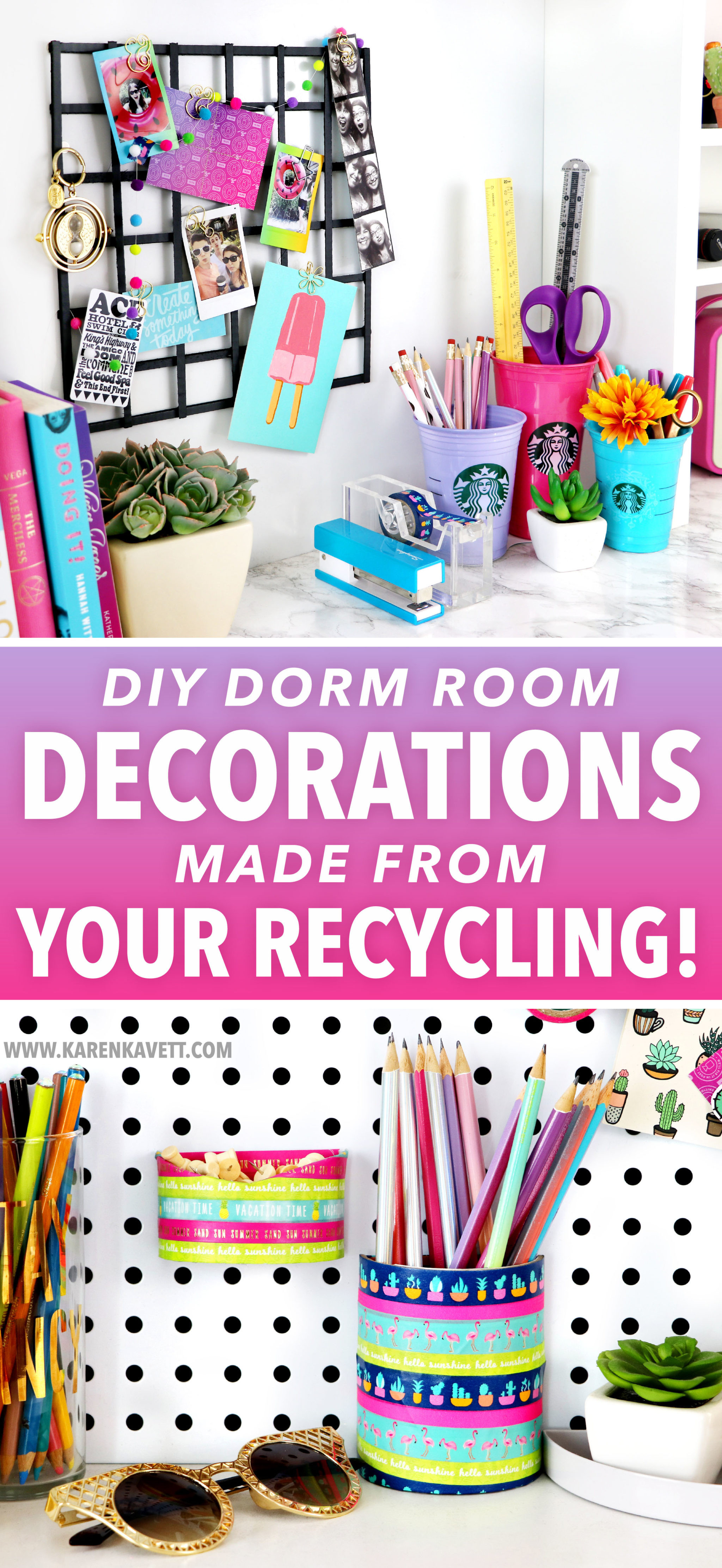 Best ideas about Dorm Room DIY
. Save or Pin DIY Dorm Room Decorations made from your Recycling Now.
