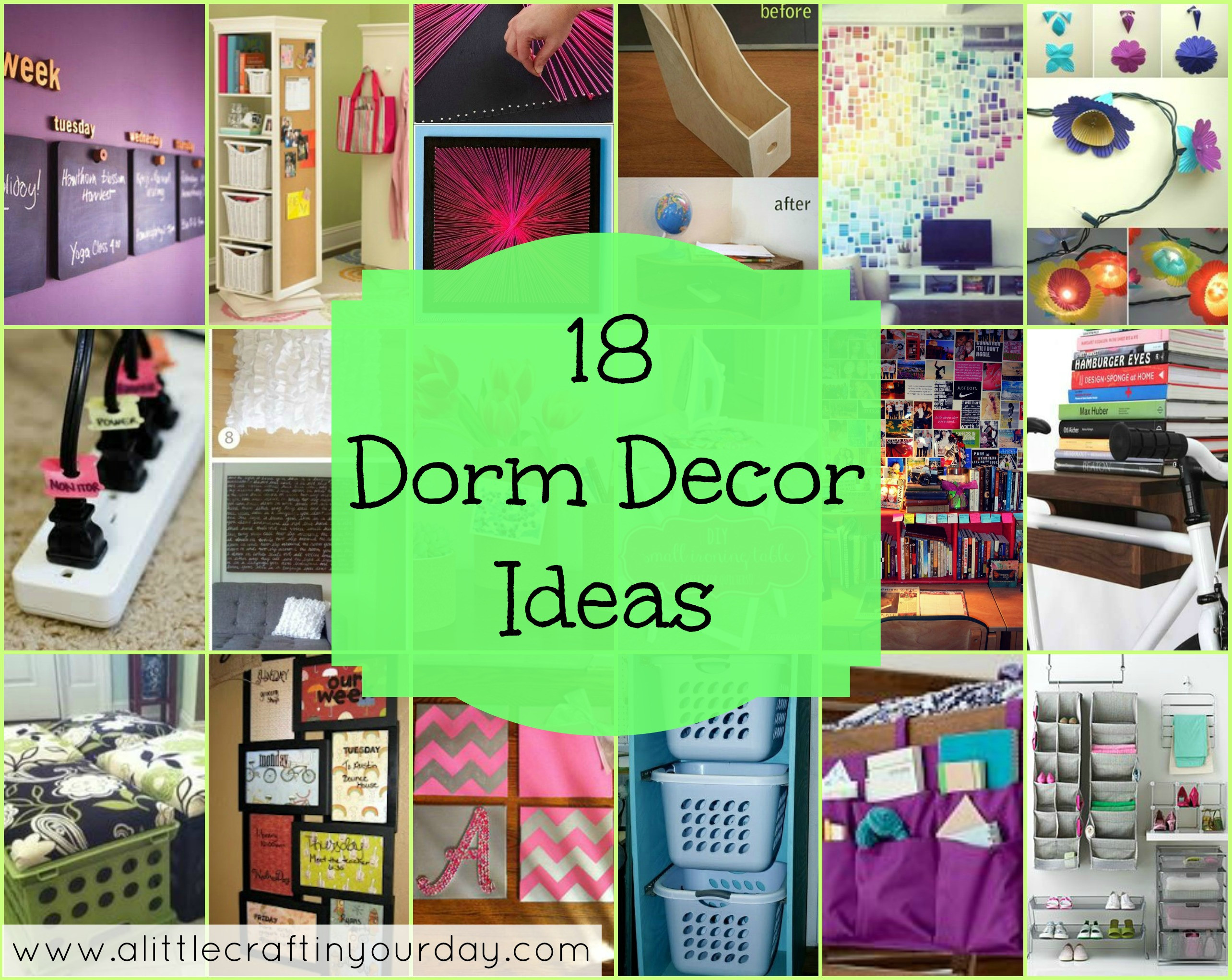 Best ideas about Dorm Room DIY
. Save or Pin 18 Dorm Decor ideas A Little Craft In Your Day Now.