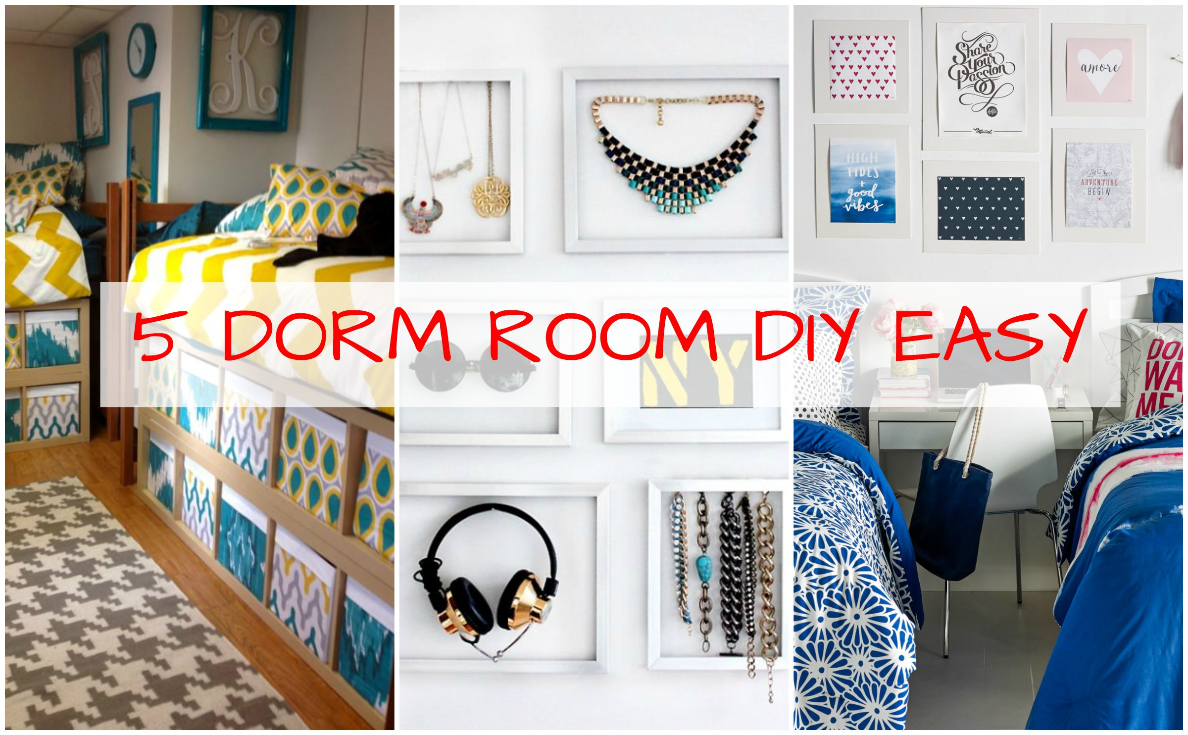 Best ideas about Dorm Room DIY
. Save or Pin 5 Best Dorm Room Diy Sample Designs Easy — Lugenda Now.