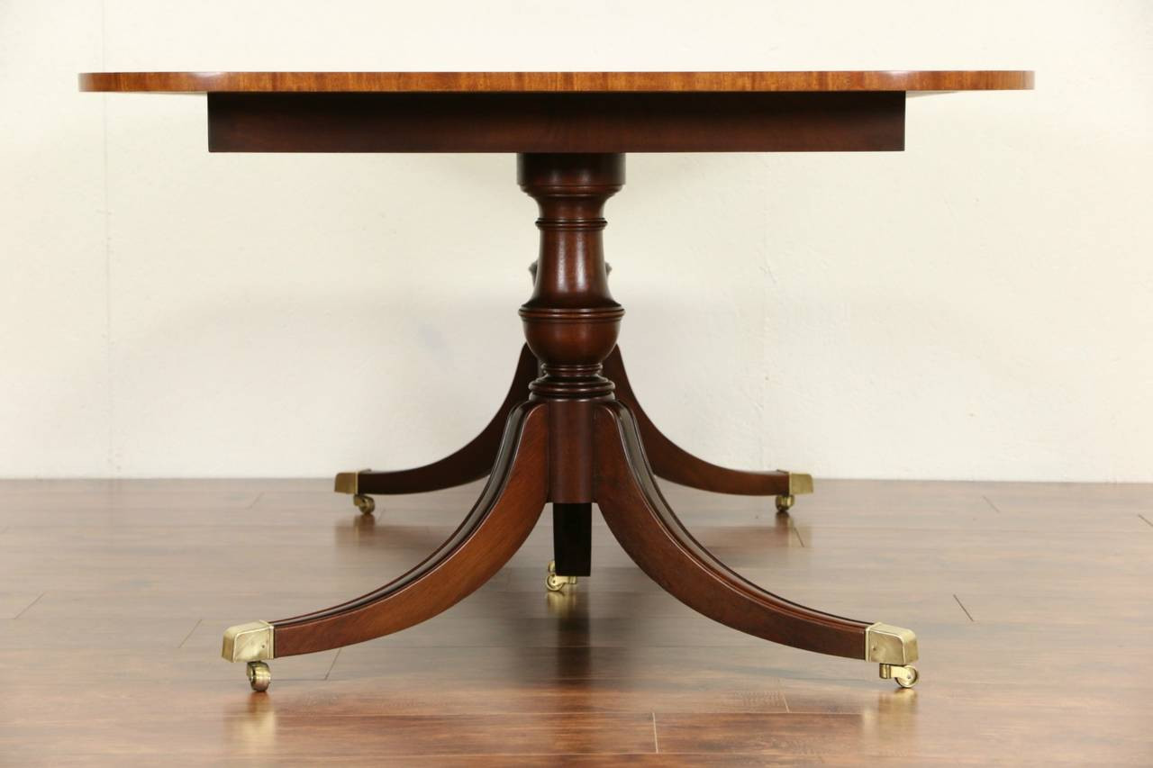 Best ideas about Double Pedestal Dining Table
. Save or Pin Banded Mahogany Vintage Double Pedestal Dining Table No Now.