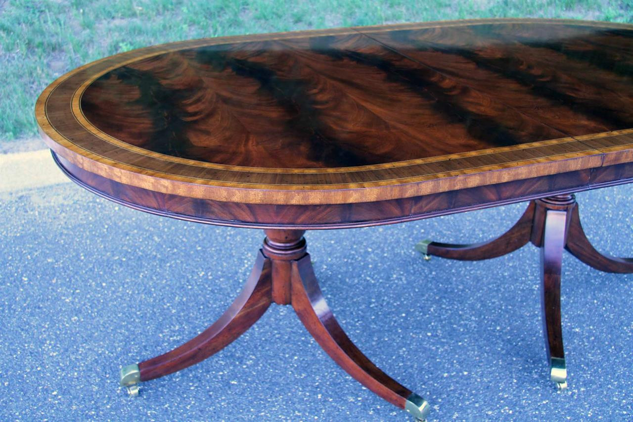 Best ideas about Double Pedestal Dining Table
. Save or Pin Oval Mahogany Double Pedestal Dining Room Table with Now.