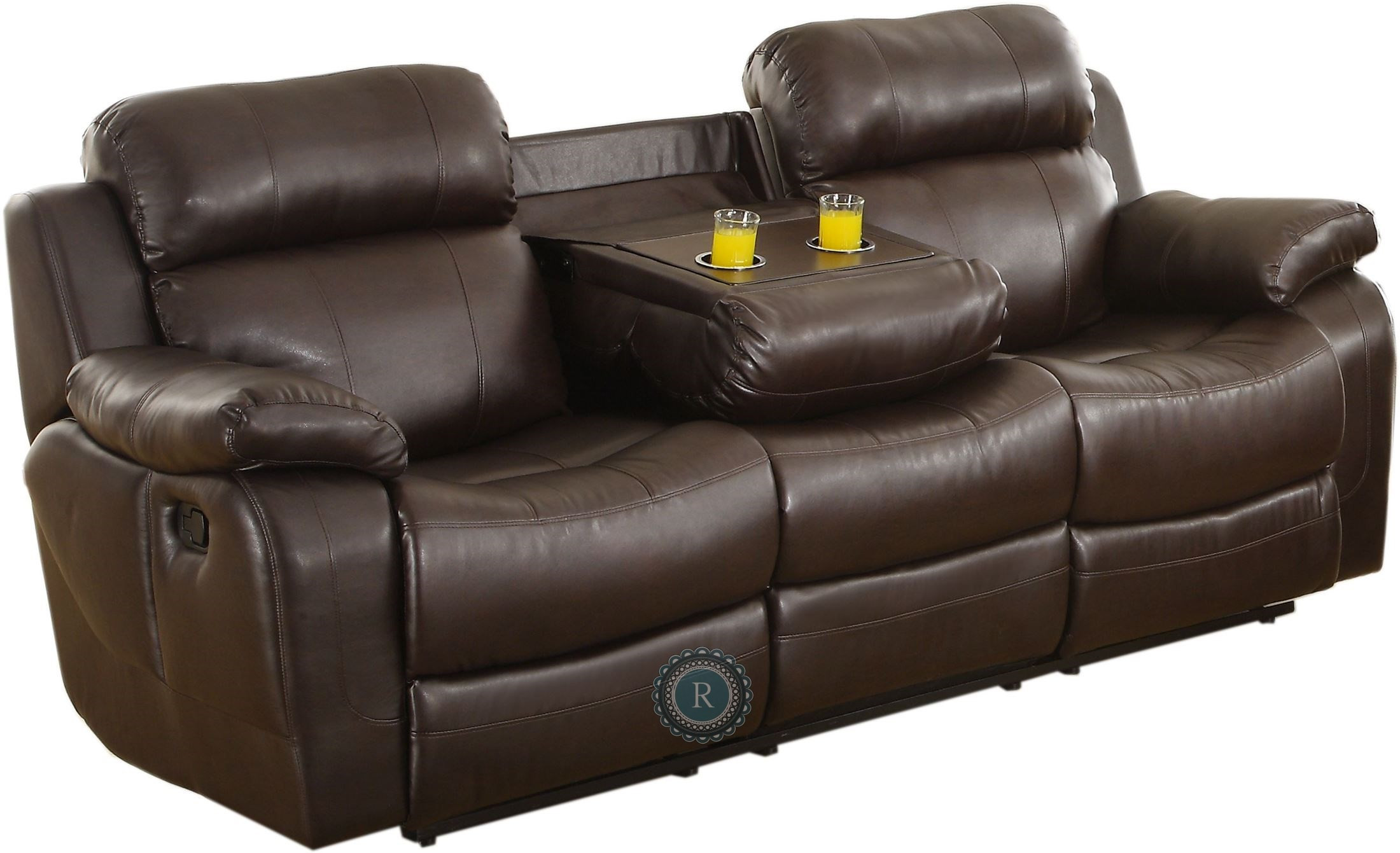 Best ideas about Double Reclining Sofa
. Save or Pin Marille Dark Brown Double Reclining Sofa with Center Drop Now.