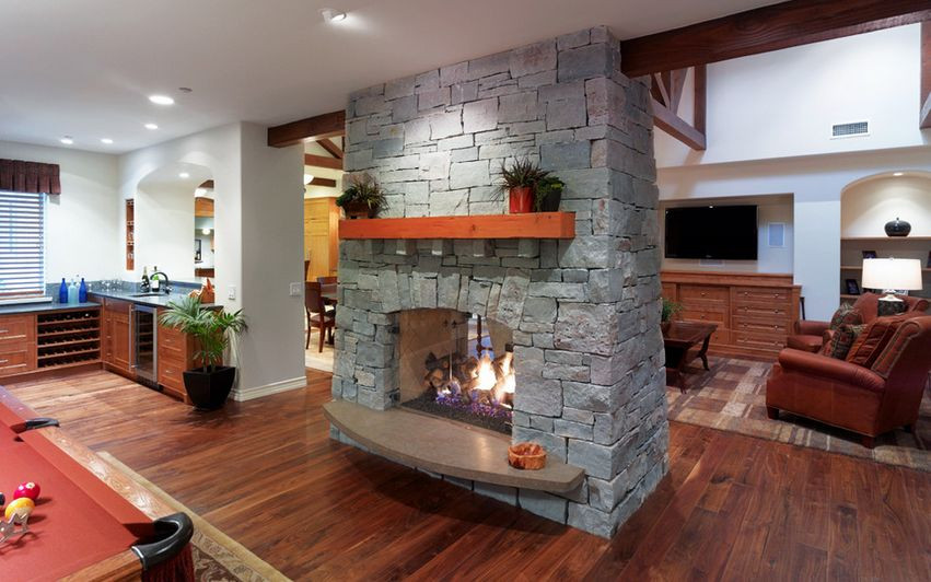 Best ideas about Double Sided Fireplace
. Save or Pin 20 Gorgeous Two Sided Fireplaces For Your Spacious Homes Now.