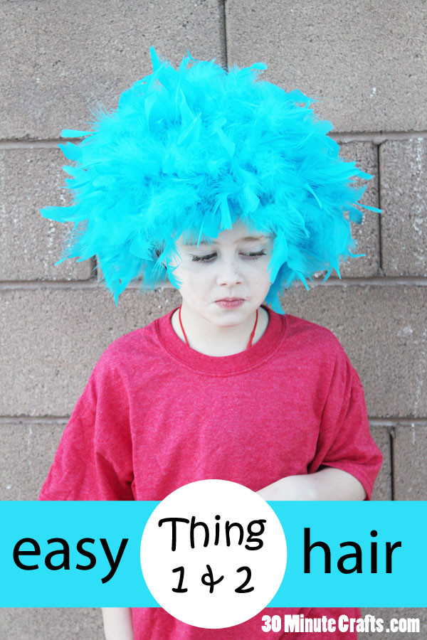 Best ideas about Dr Seuss DIY Costumes
. Save or Pin Simple DIY Thing 1 and Thing 2 Hair 30 Minute Crafts Now.