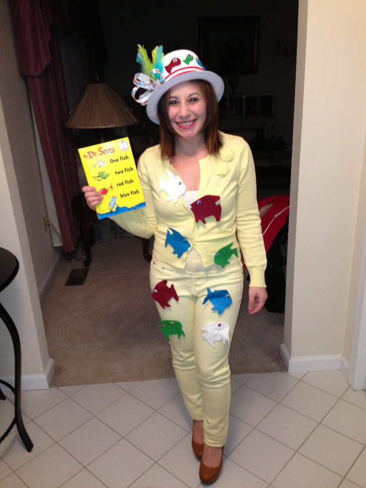 Best ideas about Dr Seuss DIY Costumes
. Save or Pin Dr Seuss one fish two fish homemade costume Kat Ellis Now.