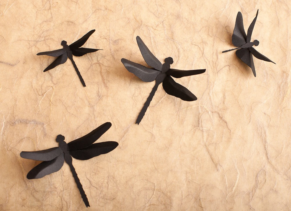 Best ideas about Dragonfly Wall Art
. Save or Pin Dragonfly Wall Decor 3D Wall Dragonfly Silhouettes in Black Now.