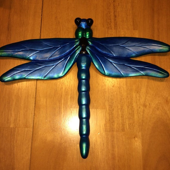 Best ideas about Dragonfly Wall Art
. Save or Pin Ceramic Dragonfly Wall Decor Blue Green Black by Now.